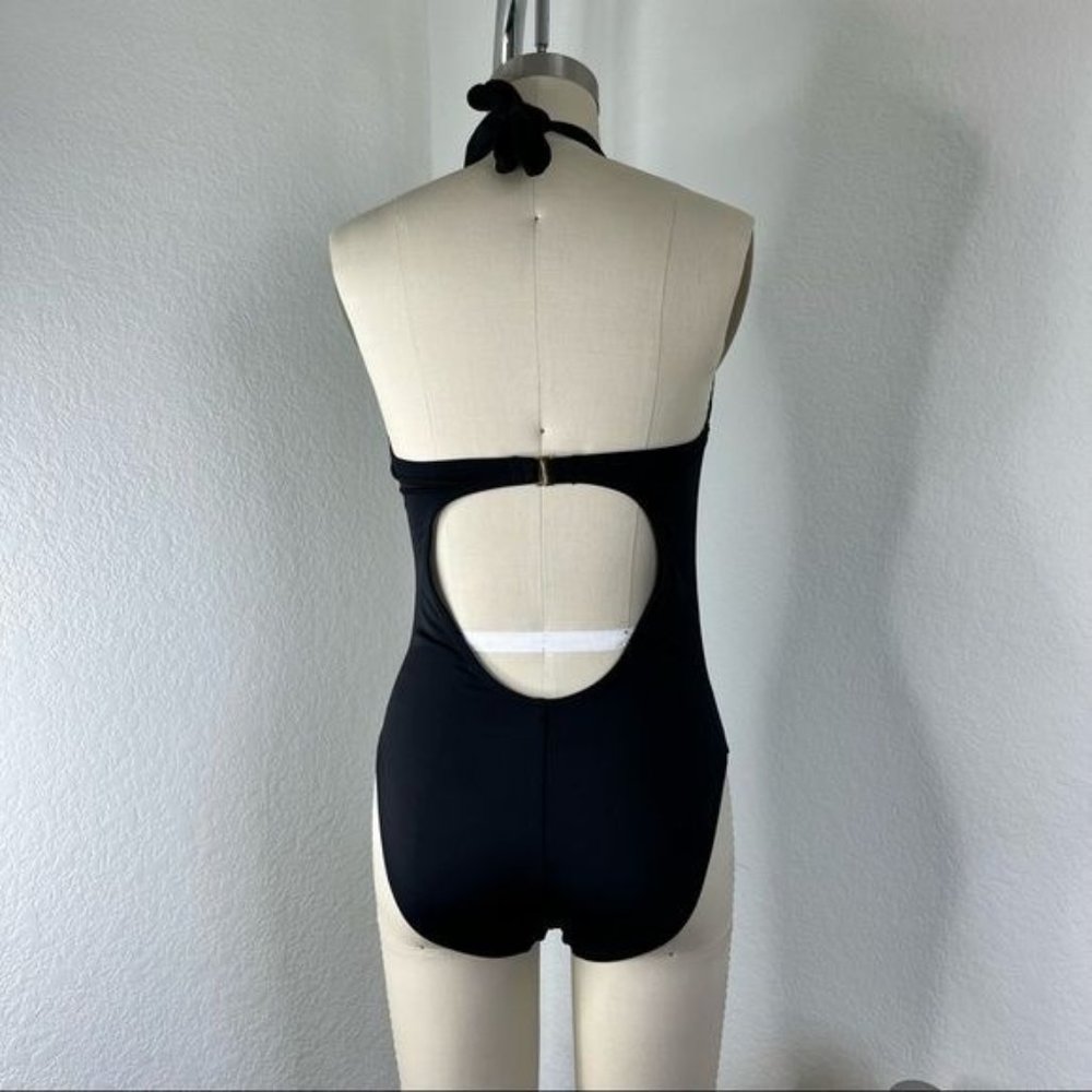 Victoria's Secret Cut Out Backless Halter V Neck Swimsuit